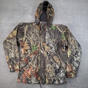 Gamehide Hunting Jacket Mens Large Mossy Oak Break-Up Full Zip Hunter Hide